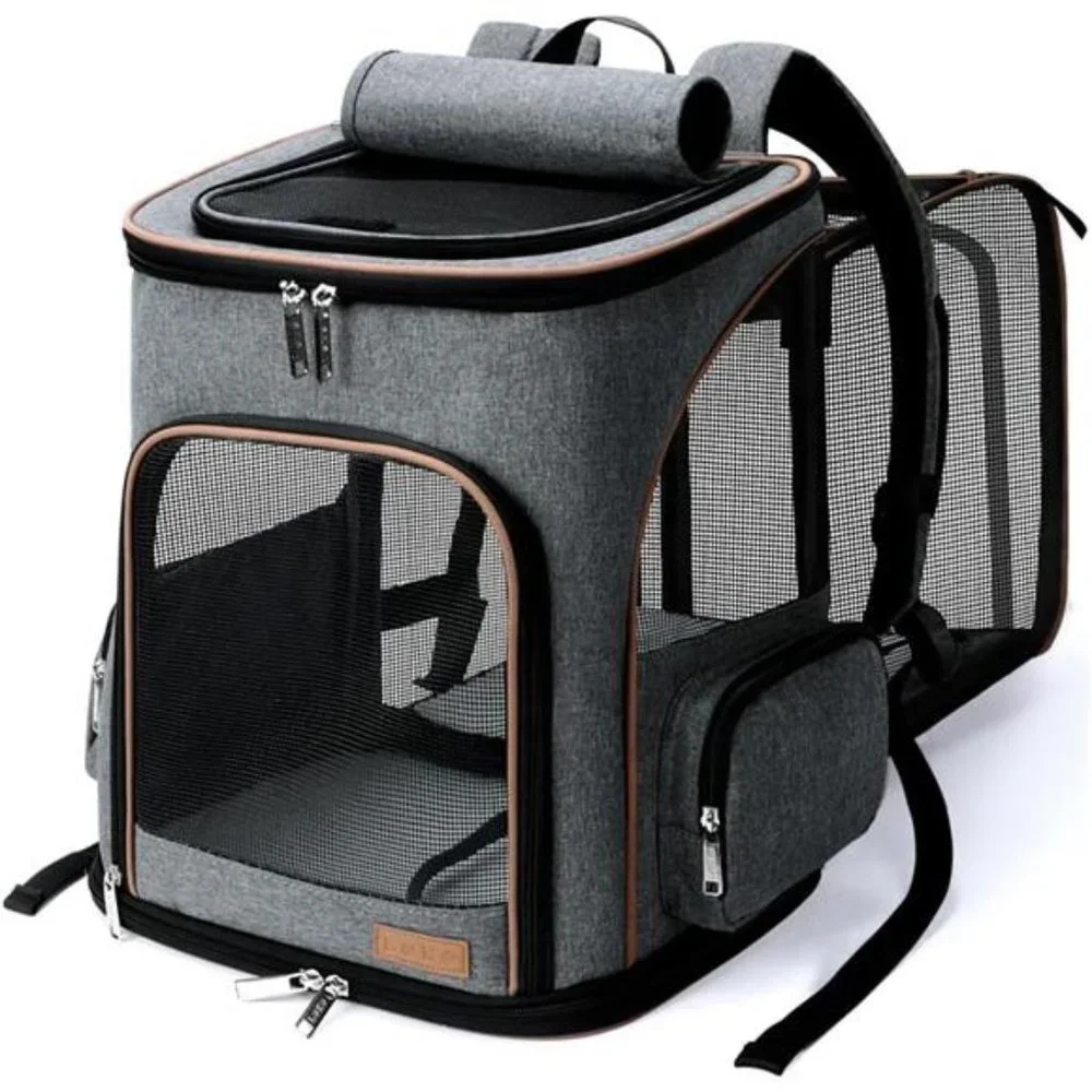 Cat Backpack Expandable Pet Carrier Backpack for Small Cats and Dogs